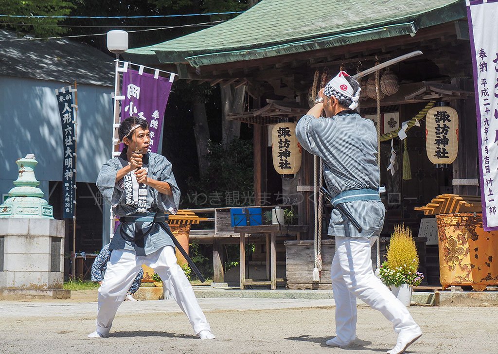 小名浜諏訪神社例大祭夏祭『ささら奉納』