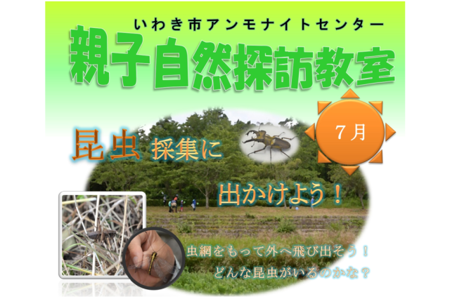 第2回親子自然探訪教室「昆虫採集に出かけよう！」《要事前申込》