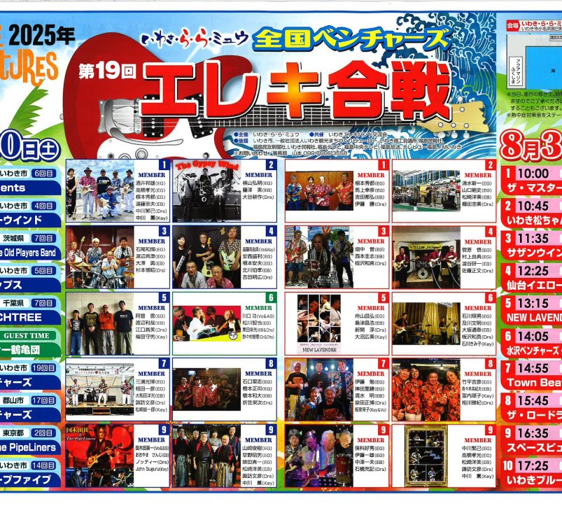第19回全国ベンチャーズエレキ合戦2025