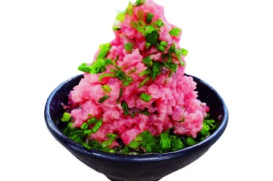 海鮮グルメ通り-まぐろの中落すき身丼