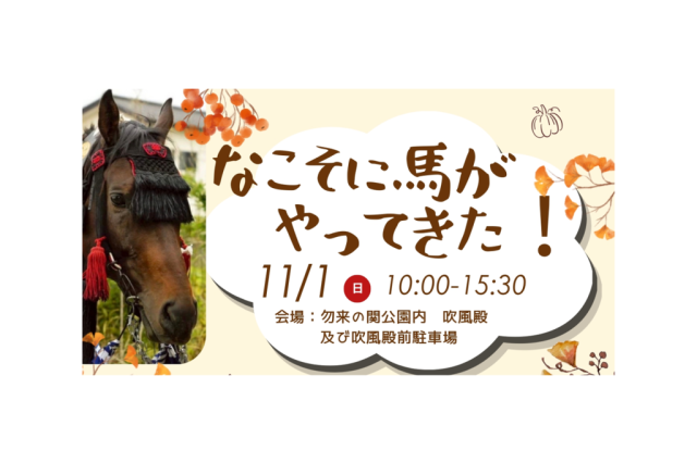 なこそに馬がやってきた！