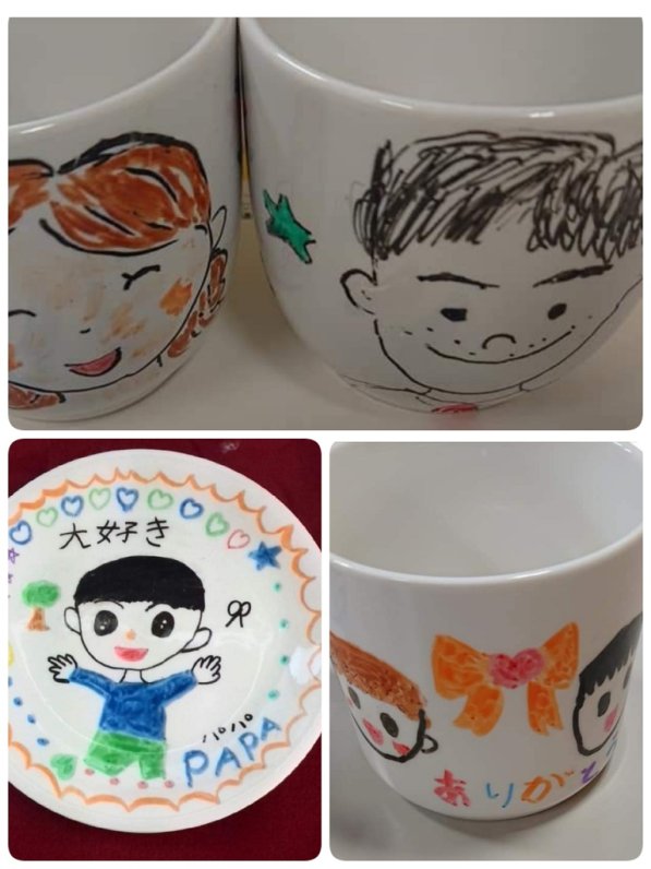 5月21日(日)　親子でオリジナル絵皿やマグカップに描写でプレゼント作り