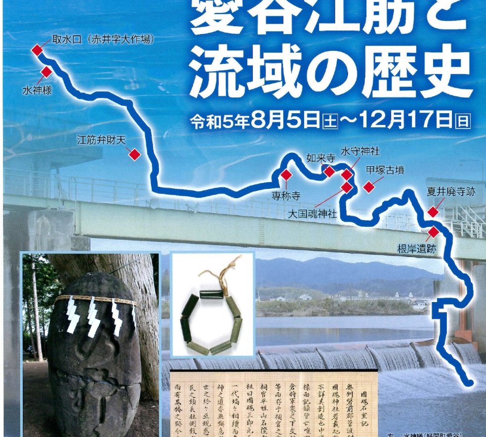企画展「愛谷江筋と流域の歴史」