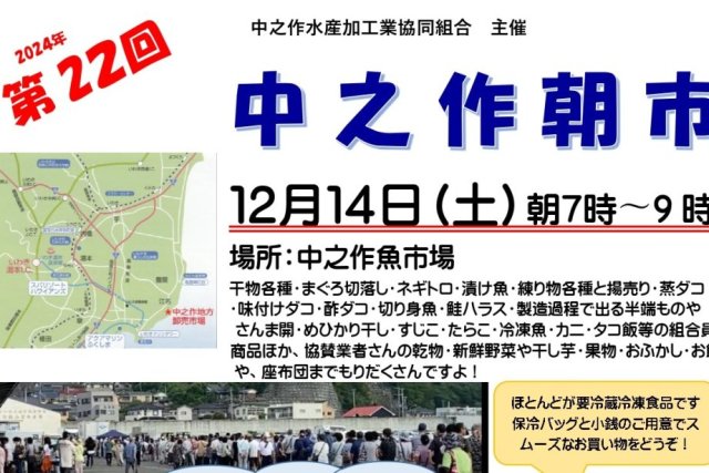 第22回中之作朝市