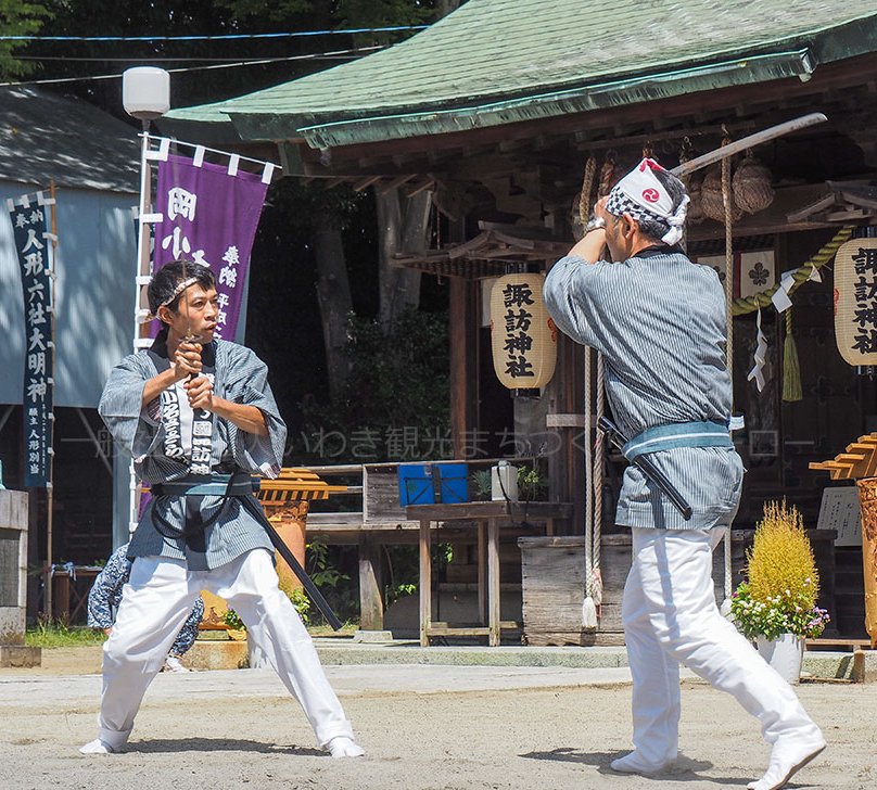 小名浜諏訪神社例大祭夏祭『ささら奉納』