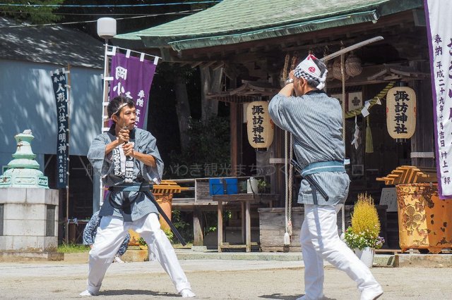 小名浜諏訪神社例大祭夏祭『ささら奉納』