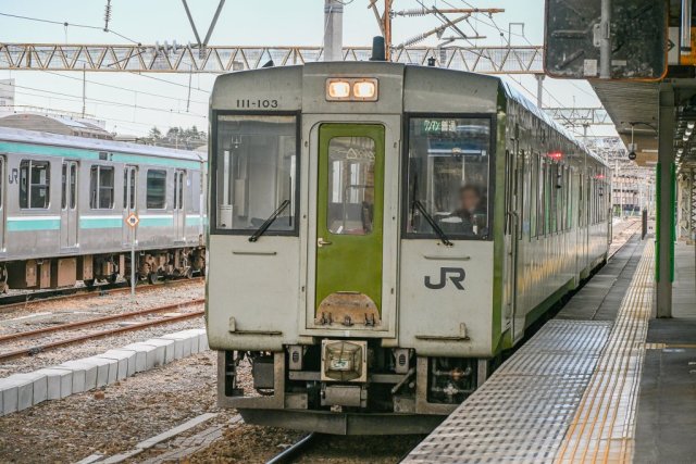 【往路】列車コース：JRいわき駅
