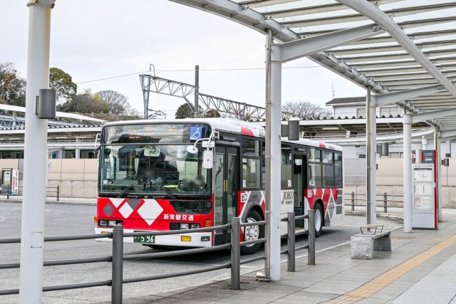 【往路】バスコース：いわき駅バスターミナル